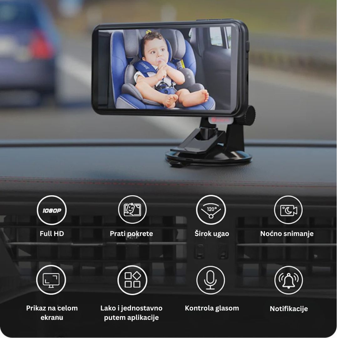Bežična Baby kamera za automobil